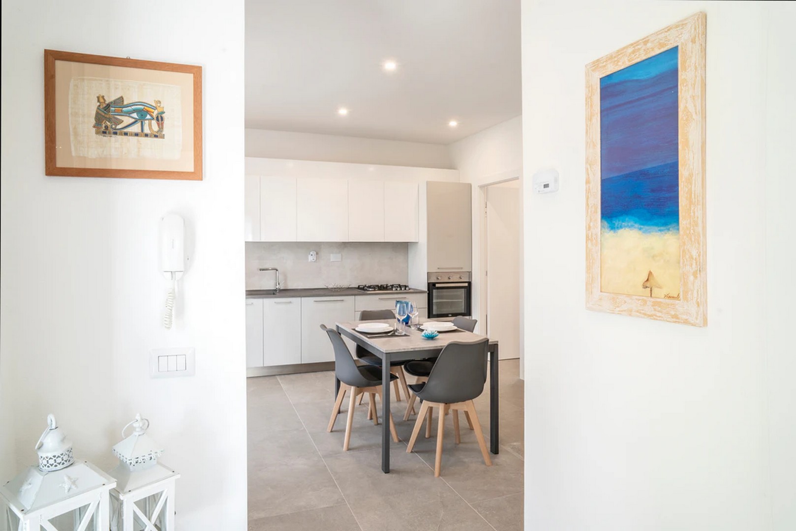 Kitchen and Living Room Apartment Lentisk Villa Ari San Vincenzo