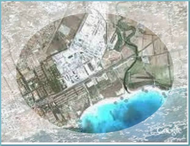 White beaches Rosignano aerial photos