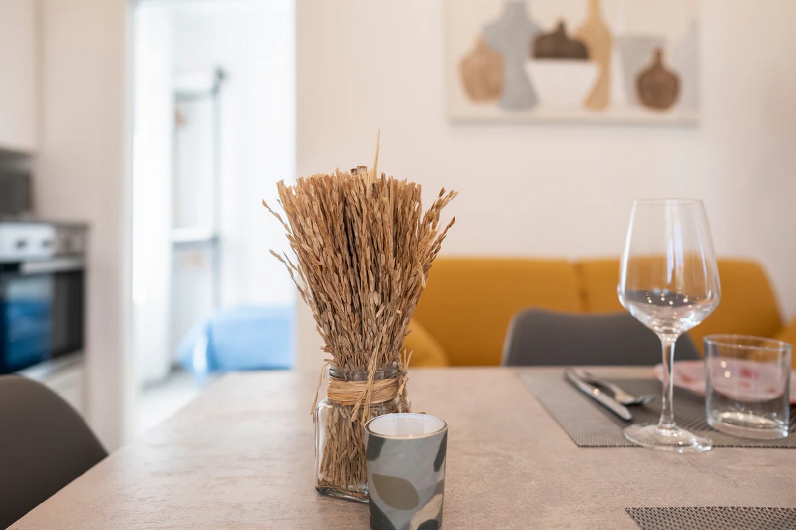 Cucina e Soggiorno appartamento Elicriso Villa Ari San Vincenzo