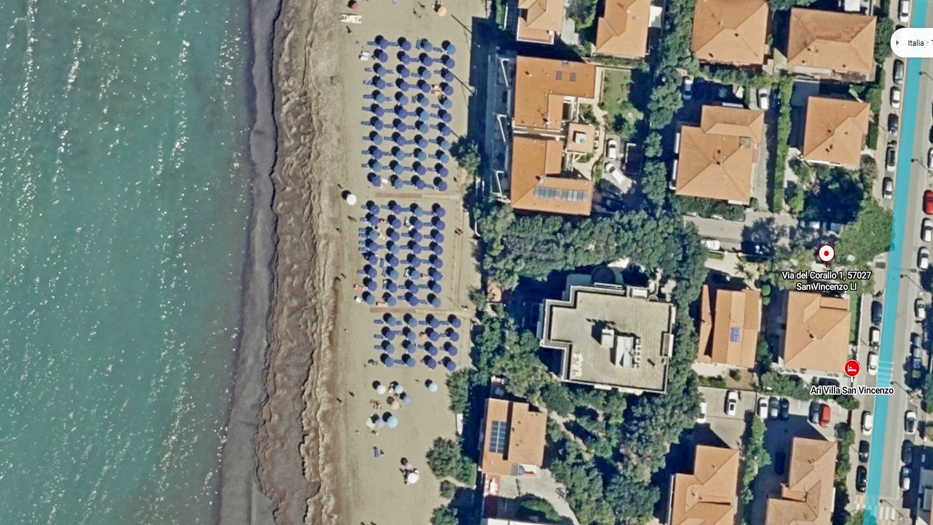 Spiaggia La Conchiglia Villa Ari