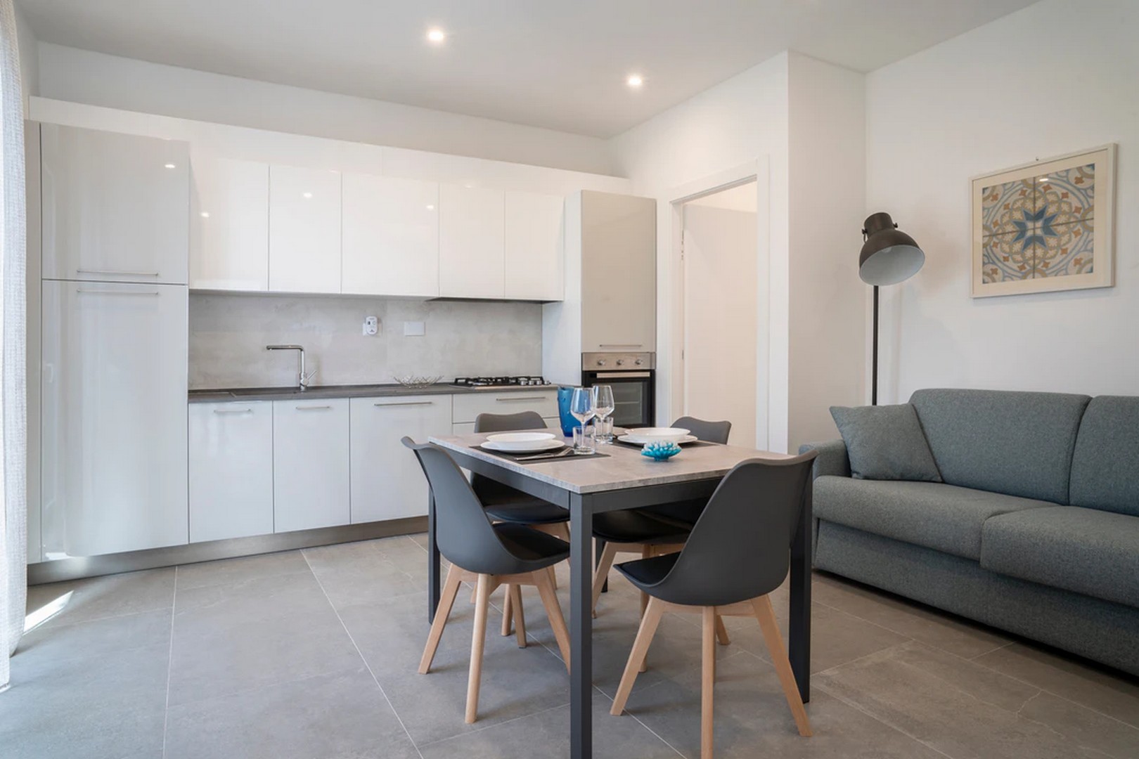 Kitchen and Living Room Apartment Lentisk Villa Ari San Vincenzo