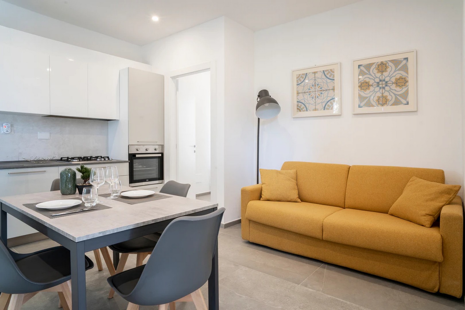 Cucina e Soggiorno appartamento Giglio Marino Villa Ari San Vincenzo