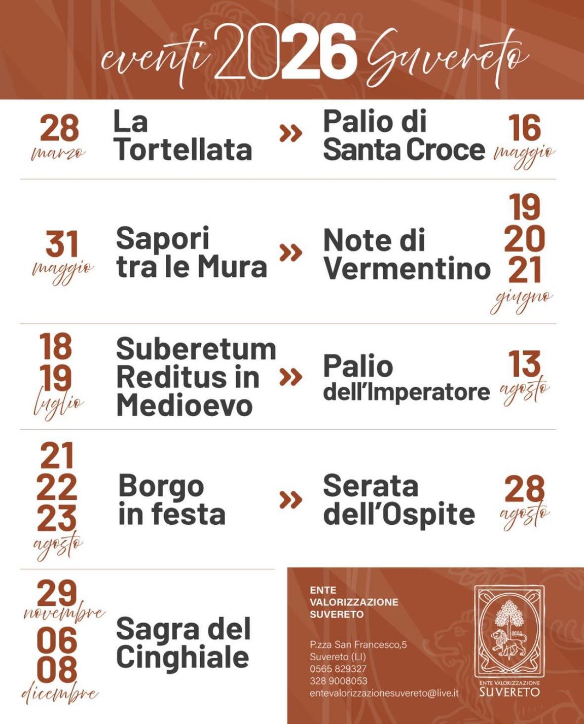 Locandina eventi San Vincenzo