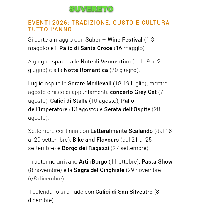 Locandina eventi San Vincenzo