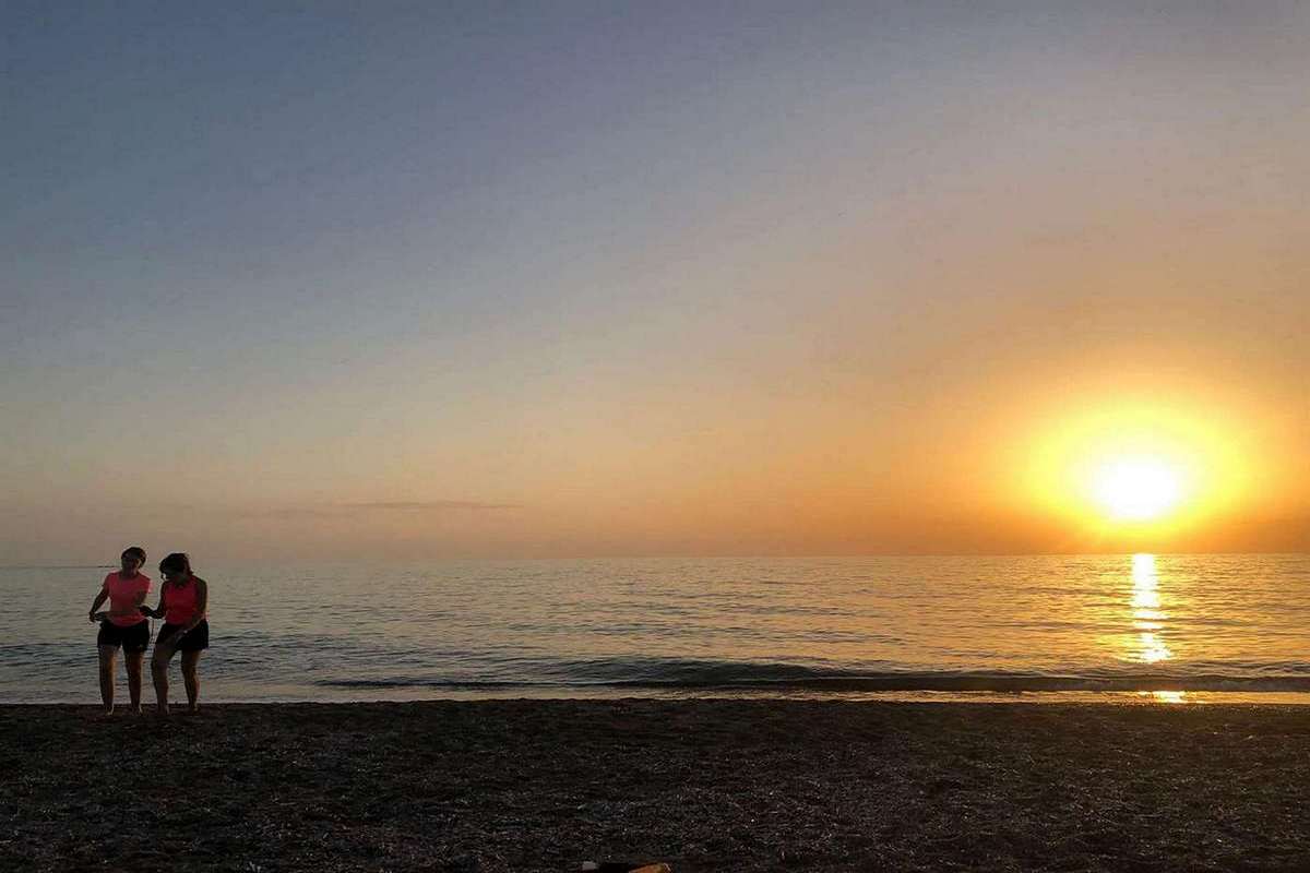 Tramonto spiaggia La Conchilia
