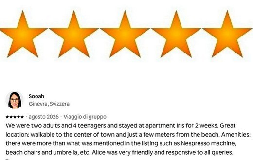 Recensione ospite airbn