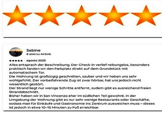 Recensione ospite airbnb