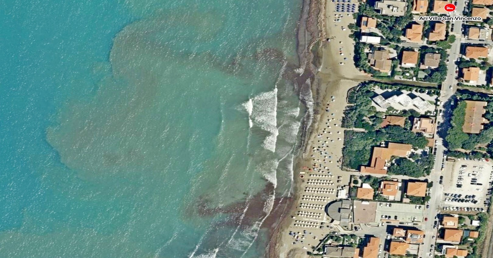 Spiaggia Conchiglia al tramonto
